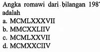 Bilangan Romawi 1990 Adalah